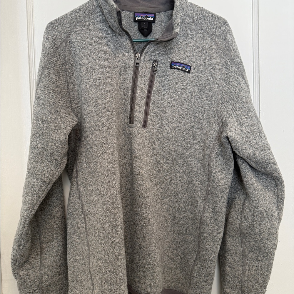 Patagonia Men's Zip-Up Sweater in Gray